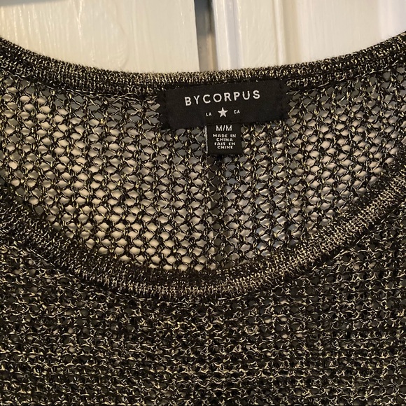 Urban Outfitters Black and Gold Loose-knit Sweater - Picture 3 of 4